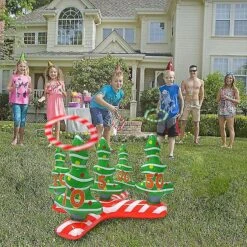 Christmas Ring Toss Game Inflatable Christmas Party Favors Indoor