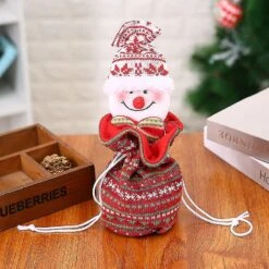 Christmas Candy Holder Bag Drawstring Cartoon Plush Toilet Roll Paper -Schmidt Butik 550346165 max