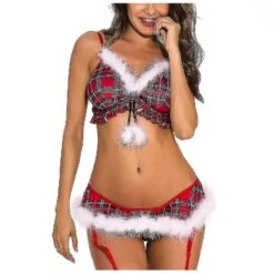 Christmas Suit Role Play Stage Dress Underwear Pajamas Two Piece Set XXL -Schmidt Butik 552555119 max