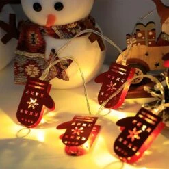 3m 20led Christmas Iron Lamp String, Bell, Snowman, Santa Claus Style, Christmas Tree, Battery Lamp Pxcl