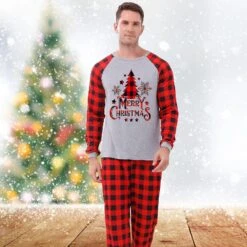 Matching Christmas Family Pajamas Sets Matching Christmas Family Pajamas Sets Z Red -Schmidt Butik 556782953 max