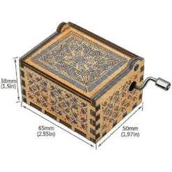 Wooden Music Box, Laser Engraved Vintage Wooden Sunshine Music Box Gift Birthday/christmas/valentine @bugu