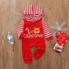 Christmas Newborn Baby Santa And Elf Costume First Xmas Fancy Outfit Set Clothes Jumpsuit