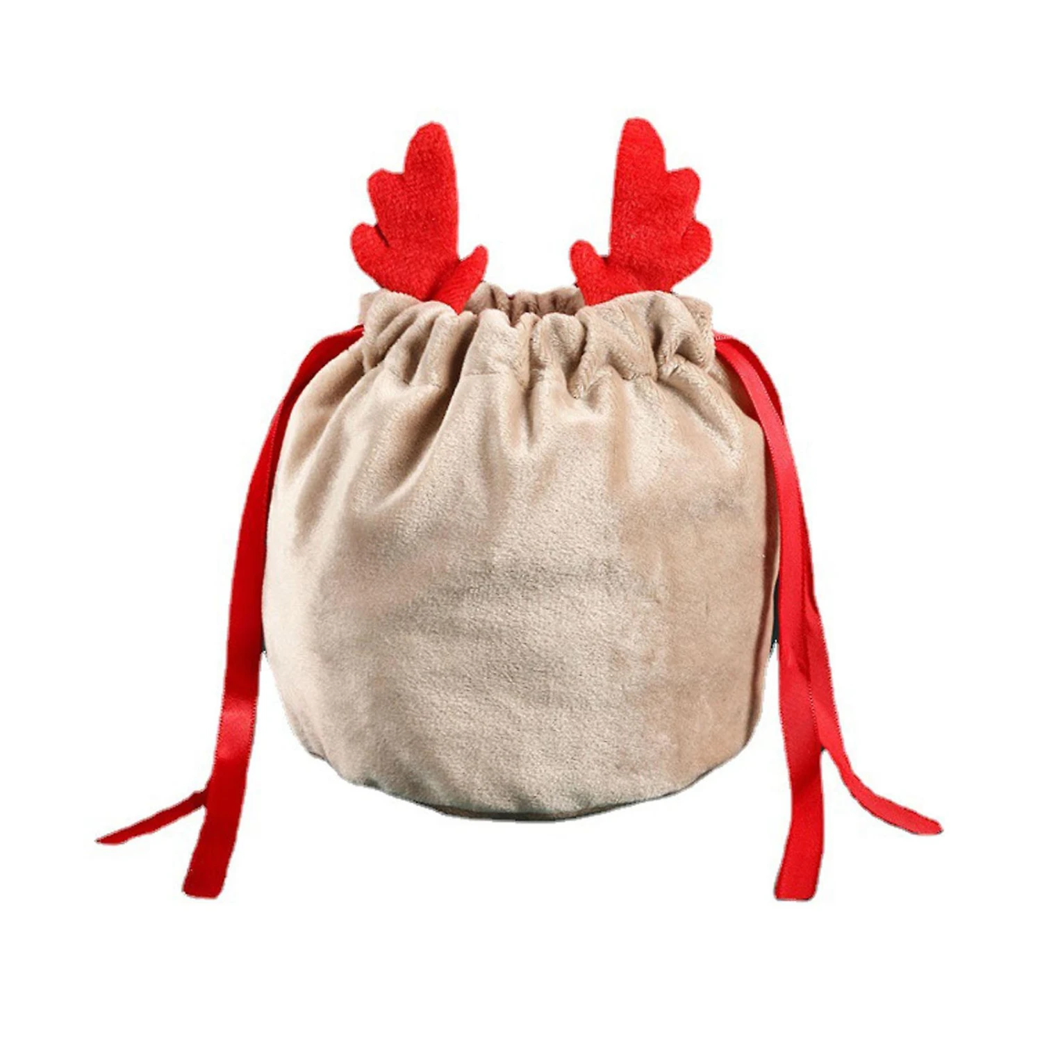 5pcs Antler Bag Christmas Candy Bags Drawstring Bags Gift Packing Bag Pouches 1 5pcs Antler Bag Christmas Candy Bags Drawstring Bags Gift Packing Bag Pouches