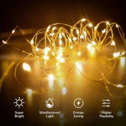Christmas LED Fairy Lights Copper Wire USB With Remote Control 4 Pack 10M 100LED Indoor Halloween Li -Schmidt Butik 566775644 max