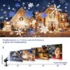 Christmas Projector, Outdoor Led Christmas Projector Light With Ip65 Waterproof Remote Control