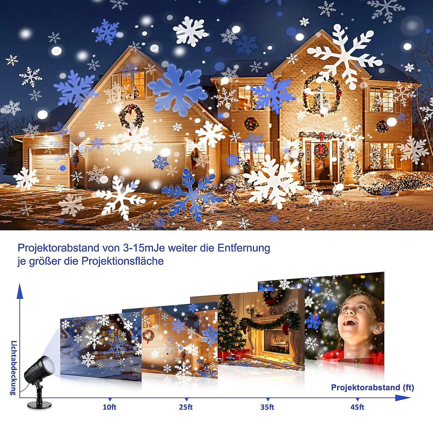 Christmas Projector, Outdoor Led Christmas Projector Light With Ip65 Waterproof Remote Control 1 Christmas Projector, Outdoor Led Christmas Projector Light With Ip65 Waterproof Remote Control