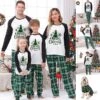 Family Matching Christmas Pajamas Set Couples Adult Kids Dog Nightwear Pjs Xmas Jp