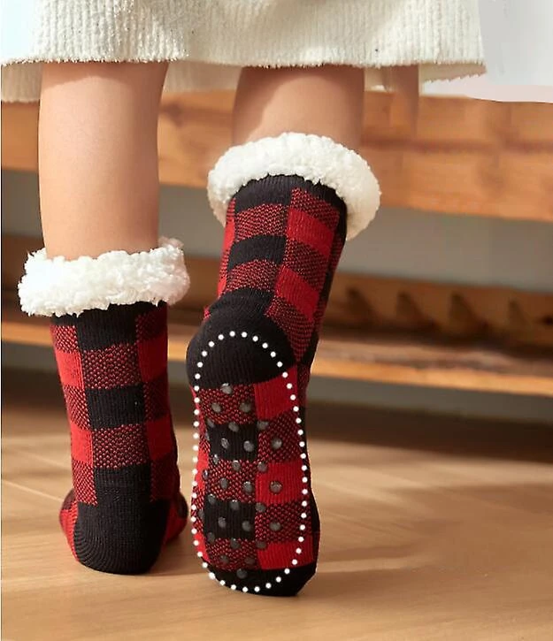 Fluffy Thermal Sherpa Slipper Socks Ultra Soft Christmas Winter Socks Grey 1 Fluffy Thermal Sherpa Slipper Socks Ultra Soft Christmas Winter Socks Grey