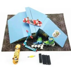Hot Products-Finger Skateboard Ramp Set,Fingerboard Skate Park Kit With Fingerboard Rail,Finger Scooter,Finger Bike,Skateboard Toys Christmas Birthday E -Schmidt Butik 580135412 max