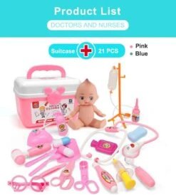 Kids Pretend Play Doctor Toy Set Nurse Role Act Game Simulation Medical Accessories Bag For Girls Education Toys Christmas Gifts 39pcs Ramdon Color -Schmidt Butik 580704509 max