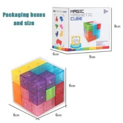 Cube Magnet Magnetic Cubes Toys Cubo Puzzle Educational Toys Multiple Shapes Magic Cube Christmas Birthday Gifts Opaque