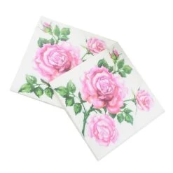 20 Pieces Napkin Rose Printed Soft Beautiful Disposable Paper Napkins Party Supplies Tissues For Wedding Christmas Birthday -Schmidt Butik 583568243 max