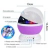 Gifts Rotating Nights Lights Lamp For Age 3-12 Boys Bedroom Christmas Decor Purple
