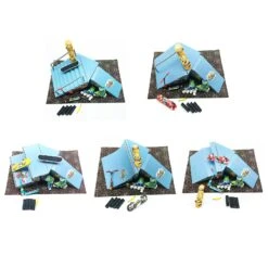 Hot Products-Finger Skateboard Ramp Set,Fingerboard Skate Park Kit With Fingerboard Rail,Finger Scooter,Finger Bike,Skateboard Toys Christmas Birthday E