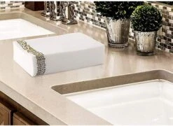 Pack Of 50 Christmas Paper Napkins For Cocktail, Party, Wedding, Bridal Shower, White(40x30cm) -Schmidt Butik 585677635 max