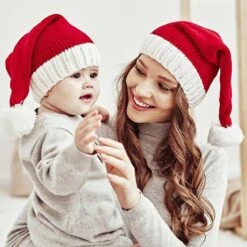 Baby Christmas Hat Mother Xmas Warm Cap Kids Knit Winter Hats Christmas Cap Zfule53 For Baby -Schmidt Butik 589964826 max
