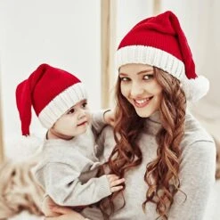 Baby Christmas Hat Mother Xmas Warm Cap Kids Knit Winter Hats Christmas Cap Zfule53 For Baby -Schmidt Butik 589964892 max