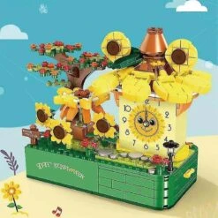 Cute Clock Music Box Building Blocks Owl Pirate Ship Mushroom House Violin Diy Creative Bricks Toys For Children Christmas Gifts @bugu