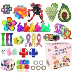 Toys Pack 24 Days Christmas Calendar Pack Anti Stress Toys Kit Stress Relief Figet Toy Box Kids C