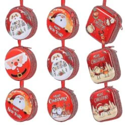 9pcs Adorable Christmas Coin Purse Delicate Sturdy Durable Coin Container Coin Pocket Box @bugu -Schmidt Butik 595900772 max