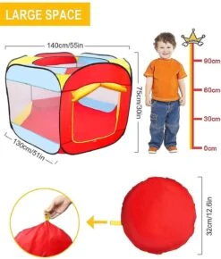 Wabjtam Kids Ball Play Tent, Pop Up Folding Baby Play Tent Portable Garden Tent Christmas Gift For Kids (without Ball) -Schmidt Butik 597860988 max