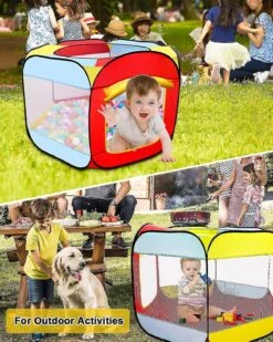 Wabjtam Kids Ball Play Tent, Pop Up Folding Baby Play Tent Portable Garden Tent Christmas Gift For Kids (without Ball) -Schmidt Butik 597860997 max