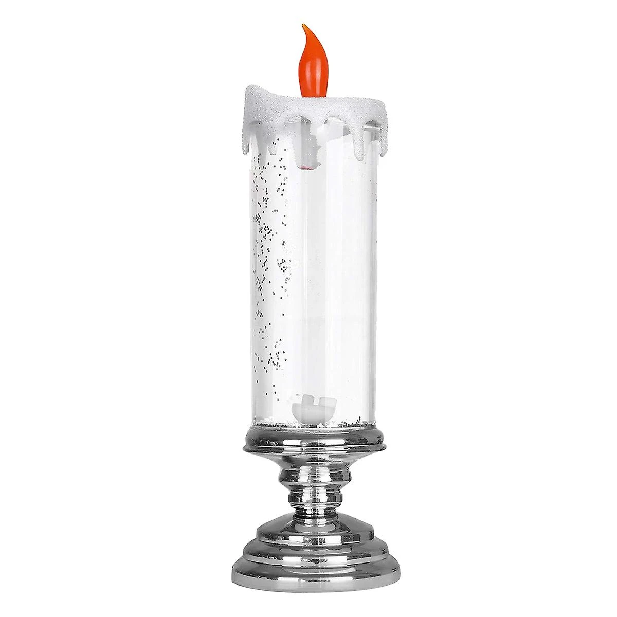 Led Candle Light Christmas Fairy Lamp Flameless - Desktop Luminous Ornament With Stand Decor Silver 1 Led Candle Light Christmas Fairy Lamp Flameless - Desktop Luminous Ornament With Stand Decor Silver