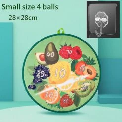 Cartoon Dartboard Throwing Sticky Balls Indoor Sport Toy Family Interactive Game Dart Board Kids Christmas Gift Party Toys Small Size 4 Balls2