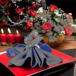 Christmas Napkin Ringsnapkin Rings Decor For Christmas Thanksgiving Birthday Party Supplies (cute Style, Wood) Bd-YUHAO