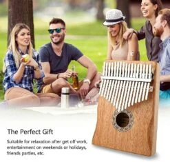 Christmas Kalimba Thumb Piano 17 Keys, Mahogni Kalimba Thumb Piano Set Med Studieinstruktion Og Tuning Hammer Begynder Professional Finger Piano Mu -Schmidt Butik 636496367 max