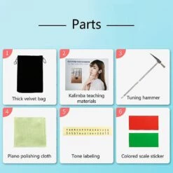 Christmas Kalimba Thumb Piano 17 Keys, Mahogni Kalimba Thumb Piano Set Med Studieinstruktion Og Tuning Hammer Begynder Professional Finger Piano Mu -Schmidt Butik 636496462 max