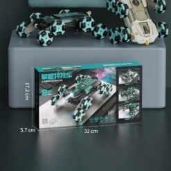 2.4ghz Remote Control Stunt Vehicle Strong Anti-jamming Performance Gift For Christmas Birthday New Year Blue