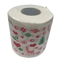 Home Santa Claus Bath Toilet Roll Paper Christmas Supplies Xmas Tissue Roll D