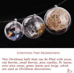 Transparent Christmas Balls Christmas Decoration Ball Fillable Christmas Baubles Christmas Tree Balls For Christmas Tree Wedding Party Decoration -Schmidt Butik 676336762 max