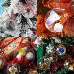 Transparent Christmas Balls Christmas Decoration Ball Fillable Christmas Baubles Christmas Tree Balls For Christmas Tree Wedding Party Decoration -Schmidt Butik 676336870 max
