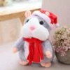 Hamster Ornament Kids Gift Birthday Christmas Plush Toys Grey