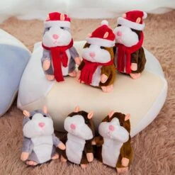 Talking Hamster Toy For Kids, Repeating Hamster Plush Toy For Birthday/Christmas Gifts, Interactive Electronic Mouse Toy -Schmidt Butik 776590056 max