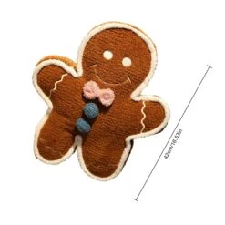 Cute Gingerbread Man Plush Pillow, 17 Inch Christmas Cartoon Toy For Kids, Soft Stuffed Doll Gift -Schmidt Butik 801287506 max