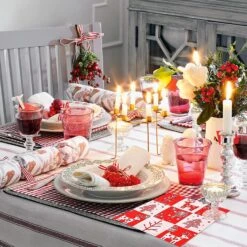 60pcs Disposable Christmas Napkins, Christmas Tree And Reindeer Cocktail Napkins Decorative, 33x33cm -Schmidt Butik 814870201 max