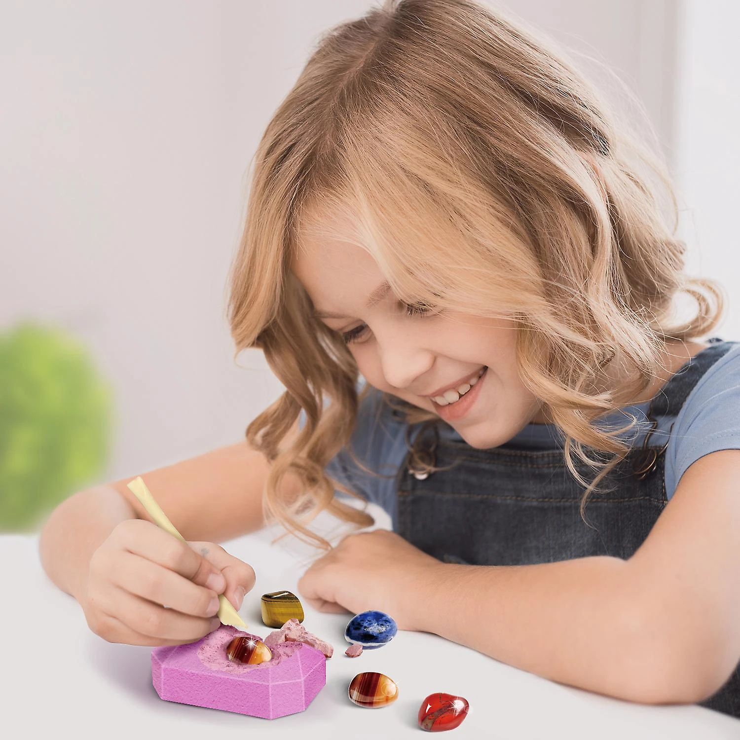 Gemstone Dig Kit -Dig Up 12 Real Gems & Crystal Rock Collection For Kids Archaeology Geology Science Educational Toys Christmas Gift 2 Gemstone Dig Kit -Dig Up 12 Real Gems & Crystal Rock Collection For Kids Archaeology Geology Science Educational Toys Christmas Gift - Billede 2