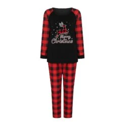 Matching Family Christmas Pajamas Set Christmas Pjs For Family Set Red Plaid Top And Long Pants Sleepwear Sets -Schmidt Butik 830315336 max
