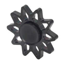 Anxiety Relief Rotating Toy Portable Sun Shaped Fingertip Rotation Toy For Add Adhd Christmas Black