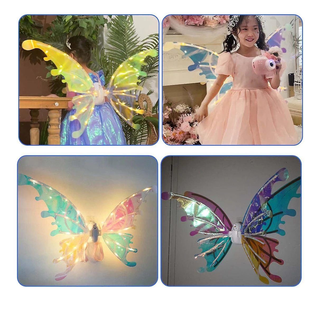 Led Princess Elf Fairy Wing Butterfly Bellydance Carnival Led Costumes Christmas Shows Toy Gift 1 Led Princess Elf Fairy Wing Butterfly Bellydance Carnival Led Costumes Christmas Shows Toy Gift
