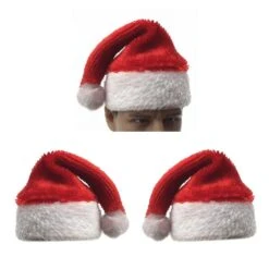 3pcs 1/6 Christmas Hat Cap For 12inch Male/female Action Figure Hot Toys
