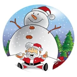 3d Print Christmas Style Waterproof Table Cloth 1.2x1.2m Style02 -Schmidt Butik 900691265 max