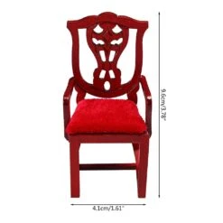 Dolls House Wood Chairs 1:12 Christmas Dollhouse Armchair Miniature Wood Chair -Schmidt Butik 902050335 max