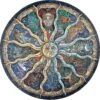 Wooden Jigsaw Puzzles- Round Zodiac Horoscope Unique Shape Wood Puzzle For Adults Kids, Best Gift For Christmas Family Game Play Collection