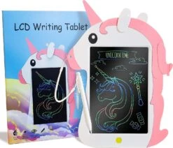Lcd Writing Tablet For Kids, Unicorn Toddlers Toys Reusable Doodle Scribbler Board With Stylus, Educational Learning Drawing Pad Christmas Birthday Gi