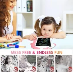 Lcd Writing Tablet For Kids, Unicorn Toddlers Toys Reusable Doodle Scribbler Board With Stylus, Educational Learning Drawing Pad Christmas Birthday Gi -Schmidt Butik 923649865 max